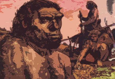 Prähistorischer Mensch von English School